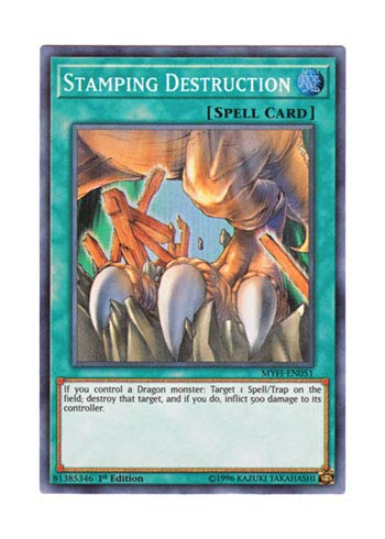 スタンピン・クラッシュ 魔法カード Amazon.co.jp: 遊戯王 英語版 MYFI-EN051 Stamping Destruction